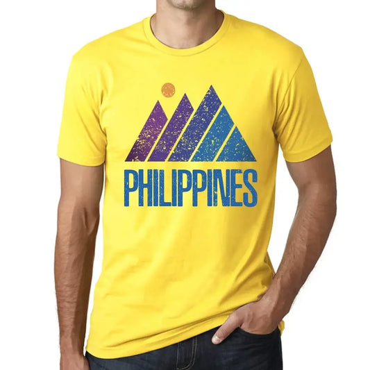 Men's Graphic T-Shirt Mountain Philippines Eco-Friendly Limited Edition Short Sleeve Tee-Shirt Vintage Birthday Gift Novelty