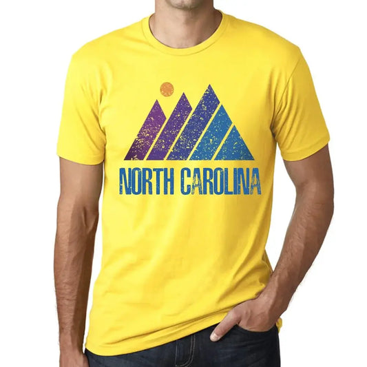 Men's Graphic T-Shirt Mountain North Carolina Eco-Friendly Limited Edition Short Sleeve Tee-Shirt Vintage Birthday Gift Novelty