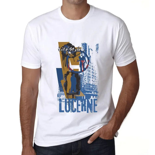 Men's Graphic T-Shirt Lucerne Lifestyle Eco-Friendly Limited Edition Short Sleeve Tee-Shirt Vintage Birthday Gift Novelty