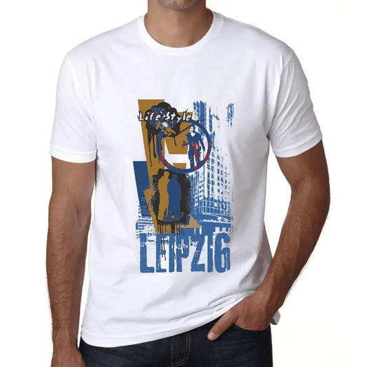 Men's Graphic T-Shirt Leipzig Lifestyle Eco-Friendly Limited Edition Short Sleeve Tee-Shirt Vintage Birthday Gift Novelty