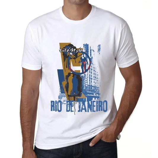 Men's Graphic T-Shirt Rio De Janeiro Lifestyle Eco-Friendly Limited Edition Short Sleeve Tee-Shirt Vintage Birthday Gift Novelty
