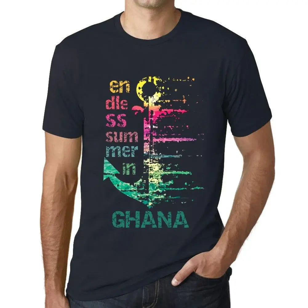 Men's Graphic T-Shirt Endless Summer In Ghana Eco-Friendly Limited Edition Short Sleeve Tee-Shirt Vintage Birthday Gift Novelty