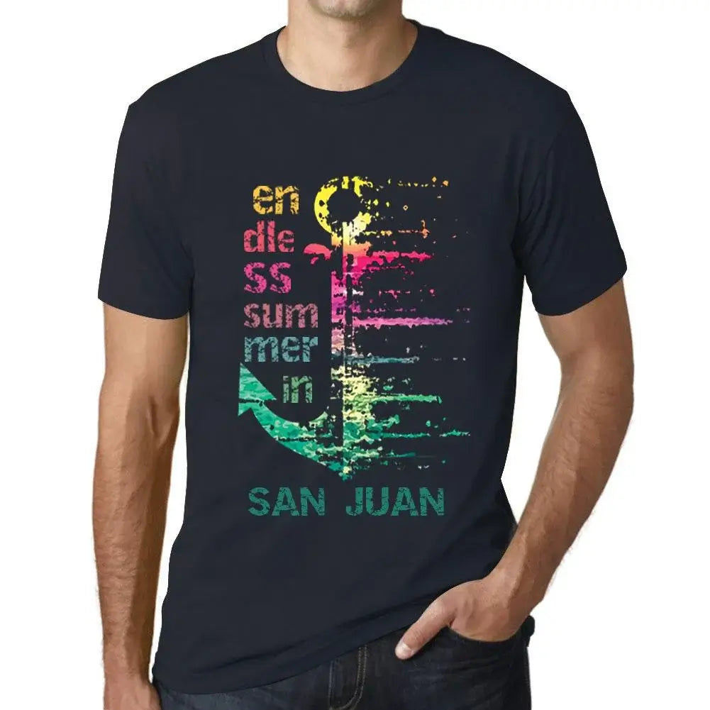 Men's Graphic T-Shirt Endless Summer In San Juan Eco-Friendly Limited Edition Short Sleeve Tee-Shirt Vintage Birthday Gift Novelty
