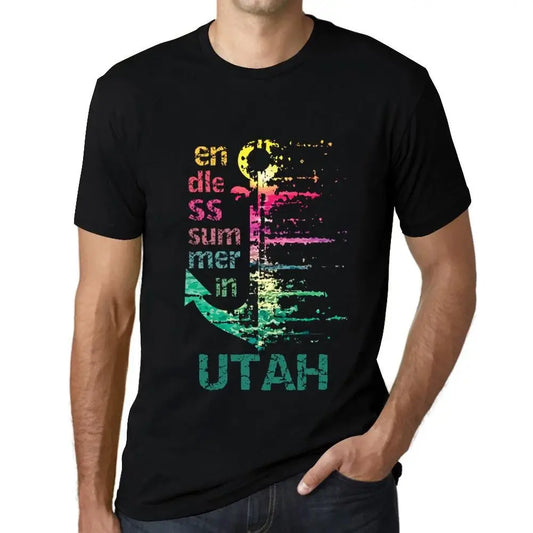 Men's Graphic T-Shirt Endless Summer In Utah Eco-Friendly Limited Edition Short Sleeve Tee-Shirt Vintage Birthday Gift Novelty