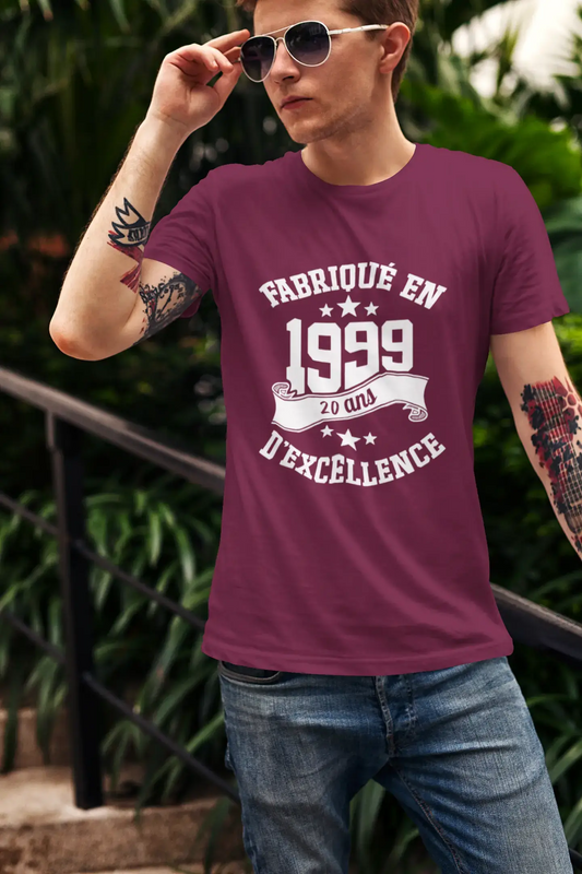 ULTRABASIC - Fabriqué en 1999, 20 Ans d'être Génial Unisex T-Shirt Rose Orchidée