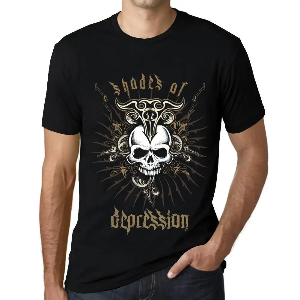 Men's Graphic T-Shirt Shades Of Depression Eco-Friendly Limited Edition Short Sleeve Tee-Shirt Vintage Birthday Gift Novelty