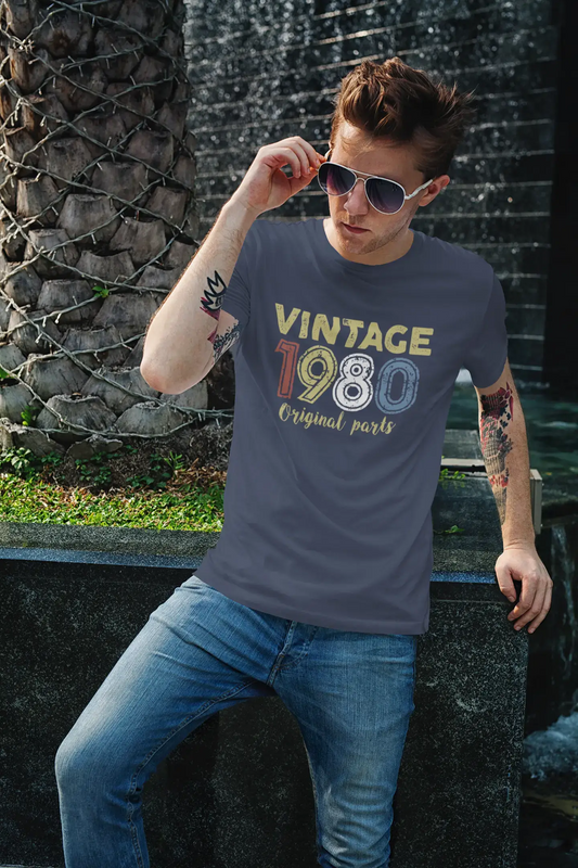 ULTRABASIC - Graphic Printed Men's Vintage 1980 T-Shirt Deep Black