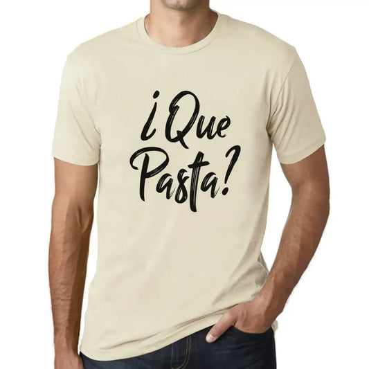 Men's Graphic T-Shirt Que Pasta Eco-Friendly Limited Edition Short Sleeve Tee-Shirt Vintage Birthday Gift Novelty