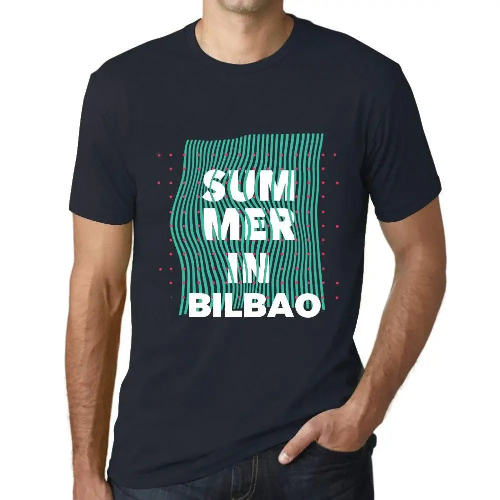 Men's Graphic T-Shirt Summer In Bilbao Eco-Friendly Limited Edition Short Sleeve Tee-Shirt Vintage Birthday Gift Novelty