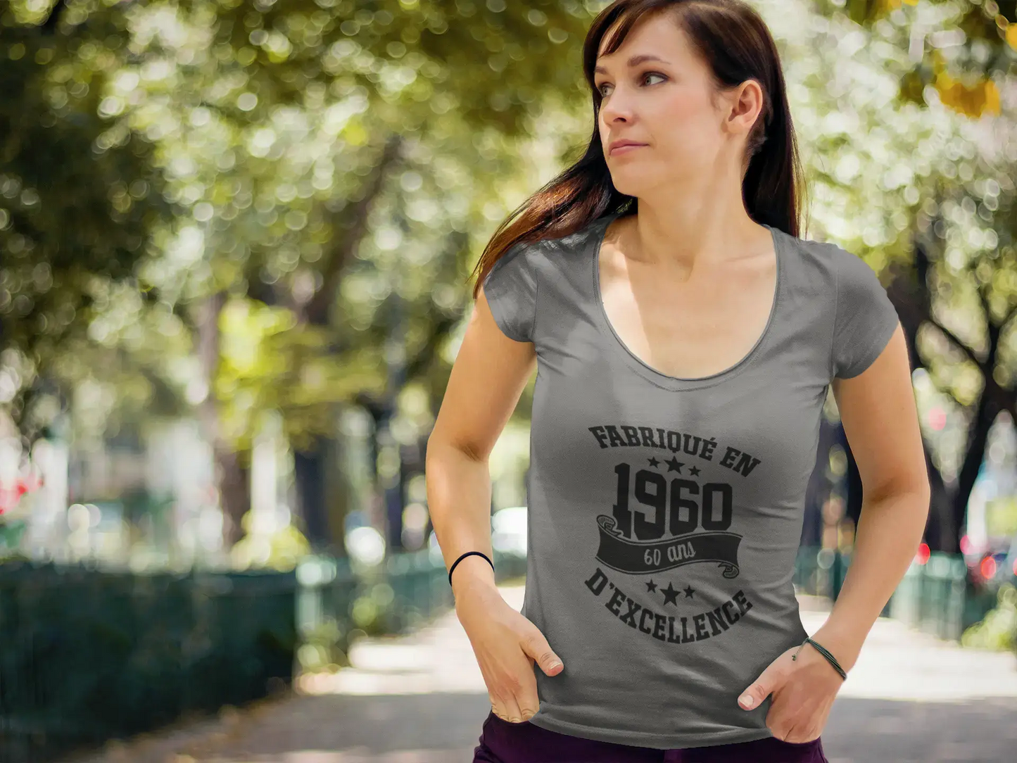 Ultrabasic - Tee-Shirt Femme Manches Courtes Fabriqué en 1960, 60 Ans d'être Génial T-Shirt