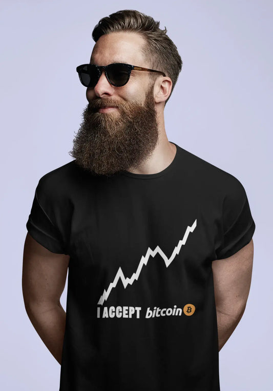 Ultrabasic® Homme T-Shirt Graphique I Accept Bitcoin Millionnaire BTC HODL Tee Crypto Gift Idea