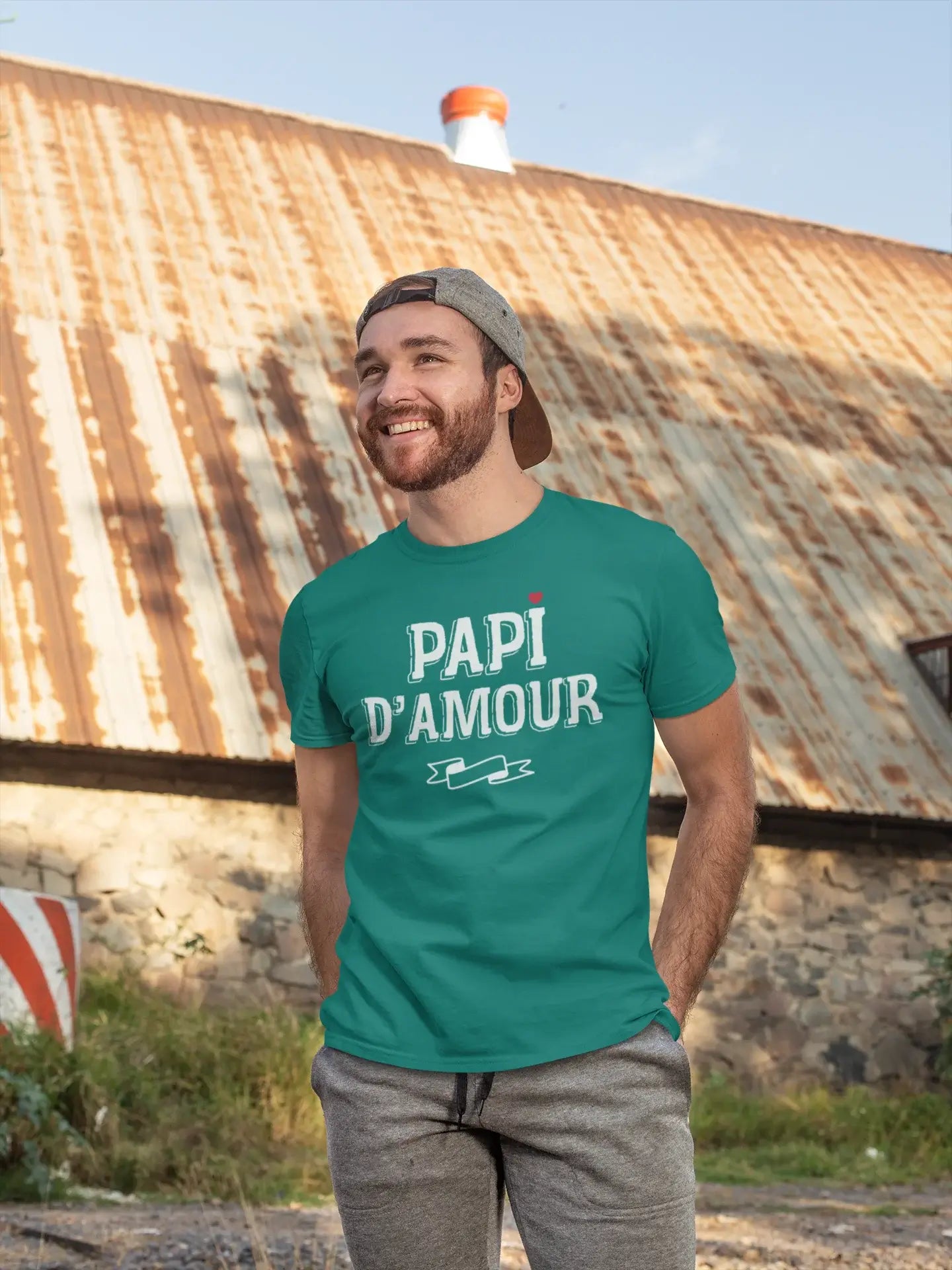 Homme T-shirt Graphique Papi D'Amour Cadeau Imprimé Tee-Shirt