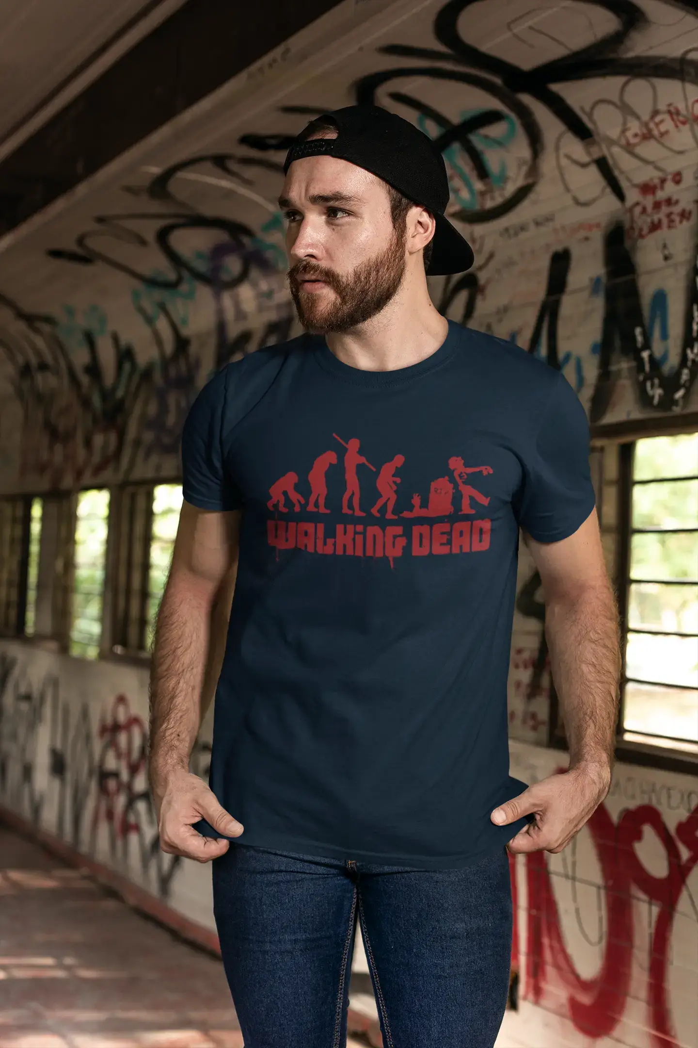 Men's Graphic T-Shirt Walking Dead Idea Gift