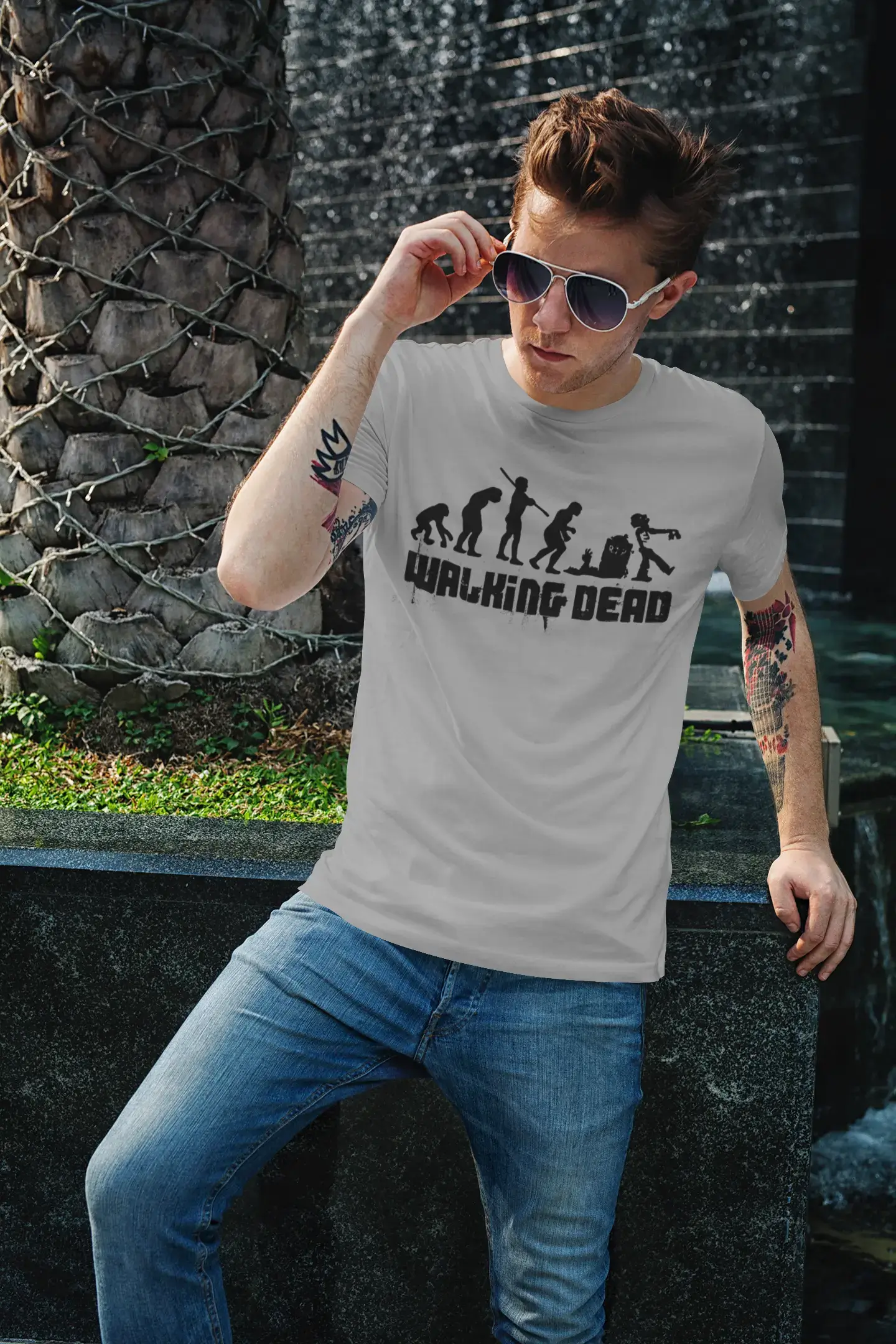 Men's Graphic T-Shirt Walking Dead Idea Gift