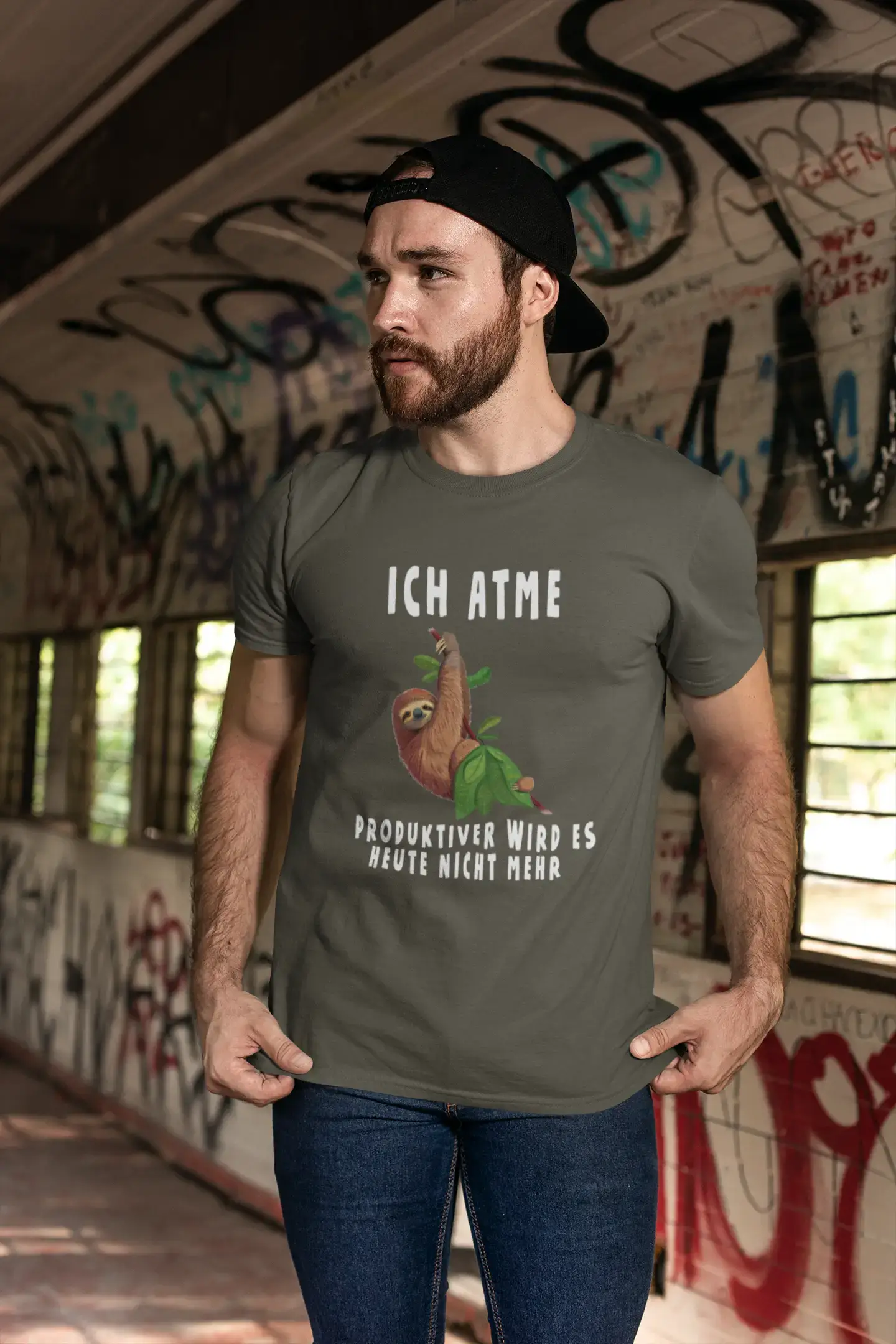 Men's Graphic T-Shirt Lustiges Faultier Idea Gift