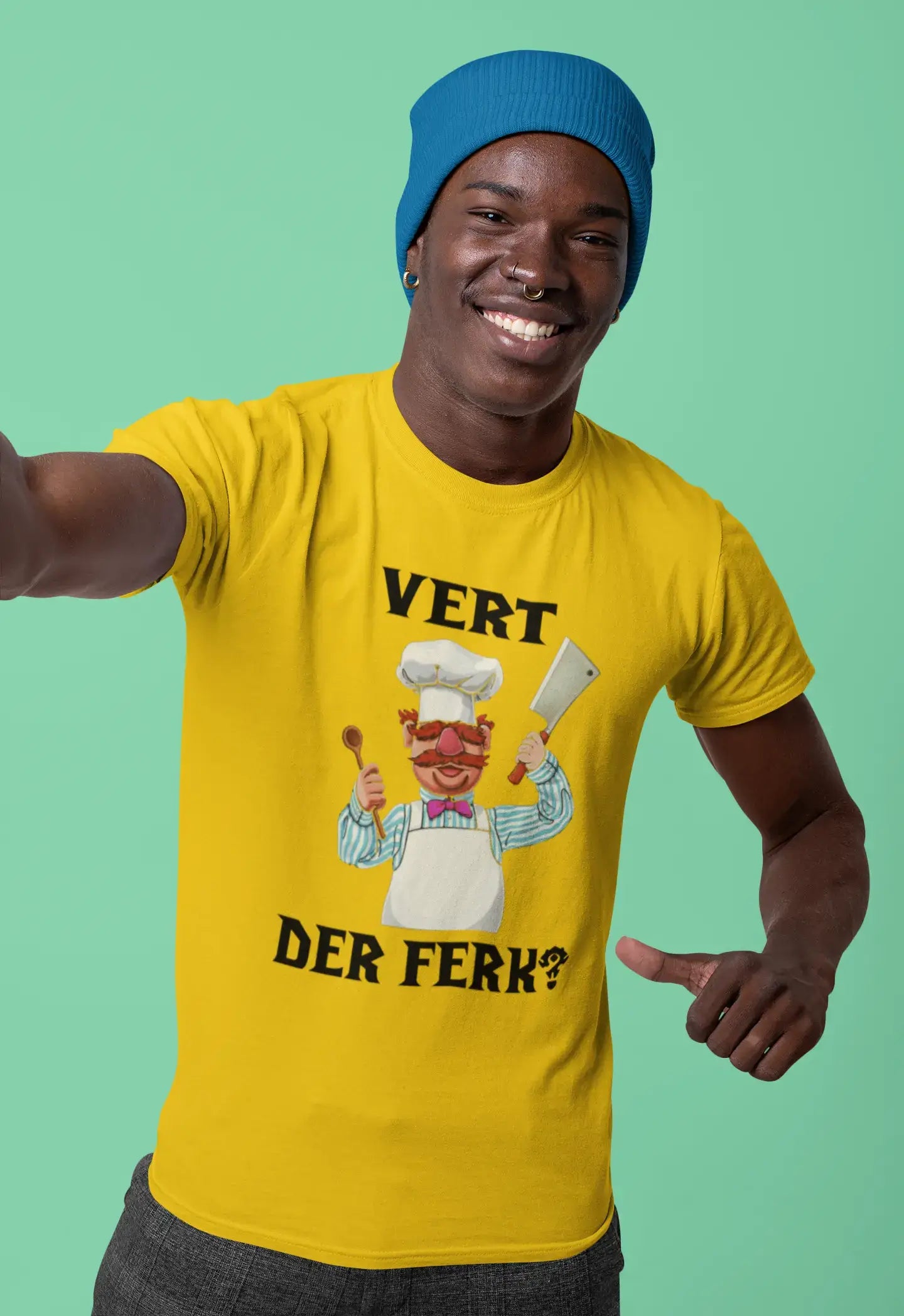 Men's Graphic T-Shirt Vert Der Ferk Chef Gift Idea