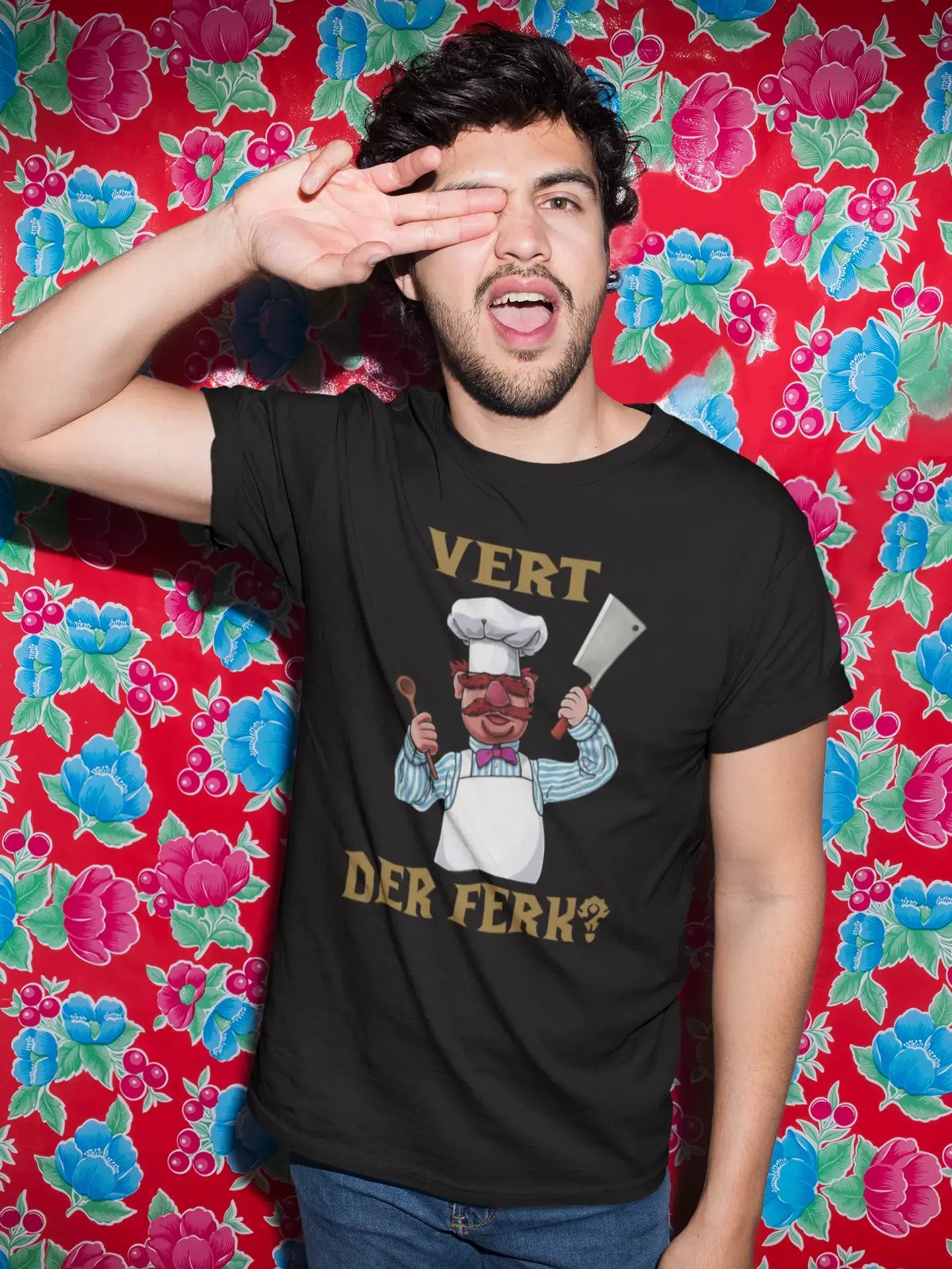 Men's Graphic T-Shirt Vert Der Ferk Chef Gift Idea