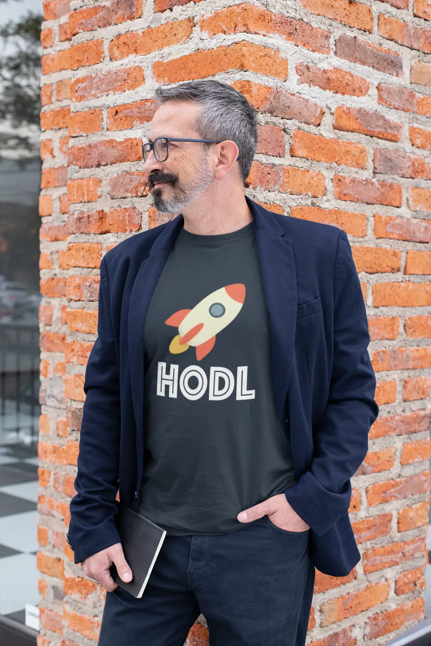 Men's Graphic T-Shirt Hodl To The Moon T-Shirt Crypto Tee Funny Traders Gift Idea