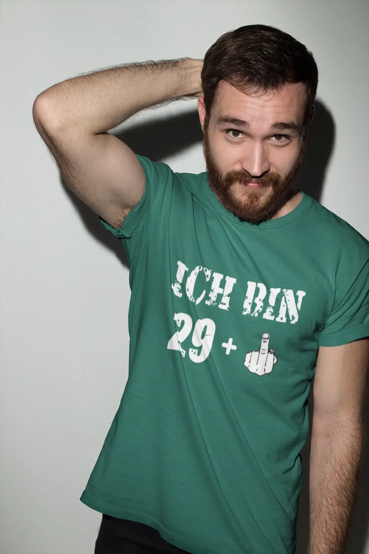 Men's Graphic T-Shirt Ich bin 29 plus Mittelfinger Gift Idea