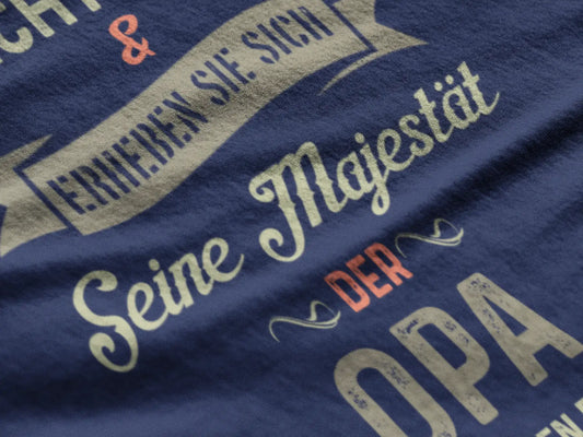 Men’s Graphic T-Shirt Seine Majestät der Opa Military Green Gift Idea