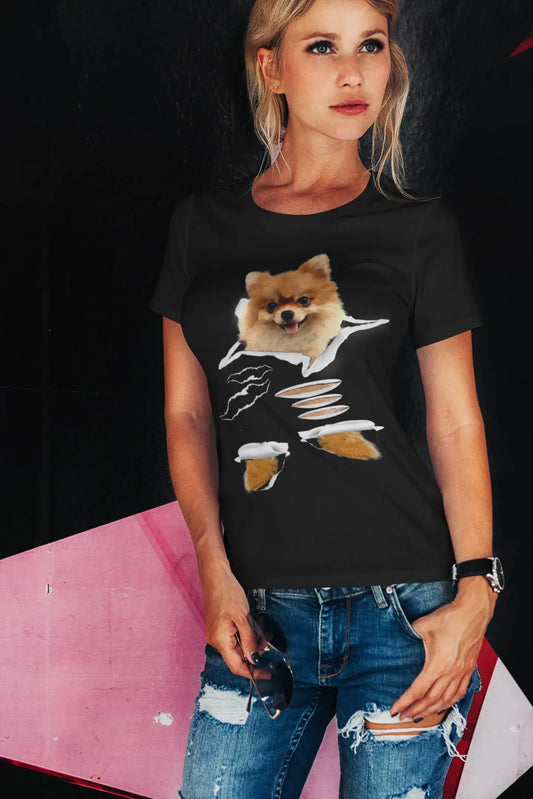 ULTRABASIC Women's Organic T-Shirt - Pomeranian - Funny Dog Shirt - Dog Clothes