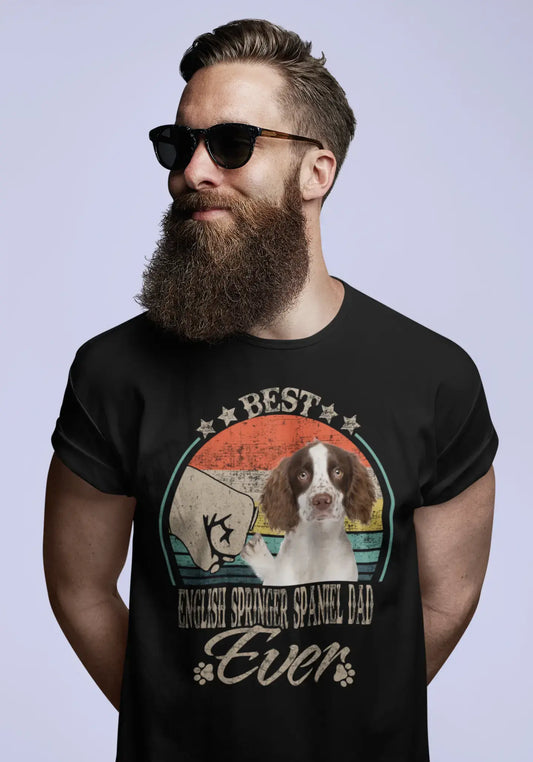 ULTRABASIC Men's Graphic T-Shirt Best English Springer Spaniel Dad Ever - Dog Fist Shirt