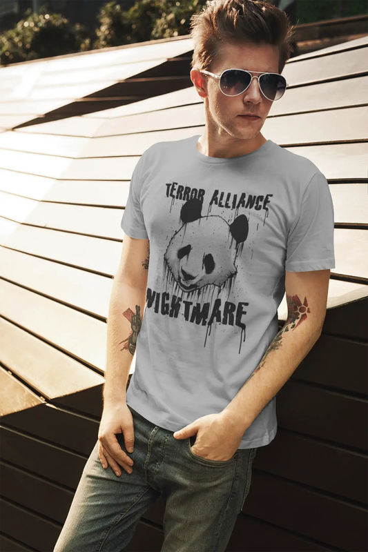 ULTRABASIC Men's Graphic T-Shirt Terror Alliance Nightmare - Panda Shirt for Men
