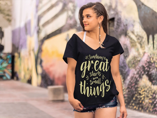 ULTRABASIC Women's T-Shirt Something Great Starts With Small Things Shirt