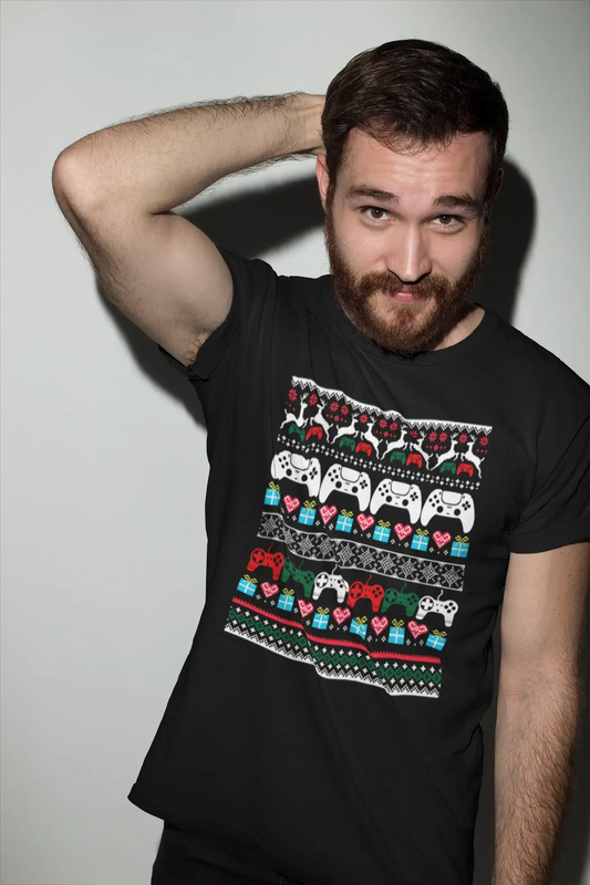 ULTRABASIC Men's Graphic T-Shirt Gamer Joystick - Funny Shirt for Christmas