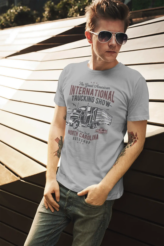 ULTRABASIC Men's T-Shirt American Trucking Show - North Carolina Shirt for Truck Drivers