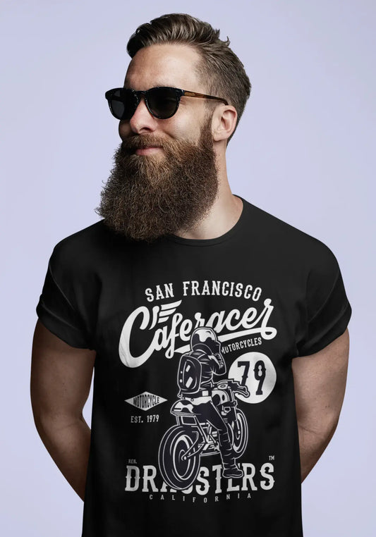 ULTRABASIC Men's T-Shirt Caferacer Since 79 San Francisco - Motorcycle Shirt for Men