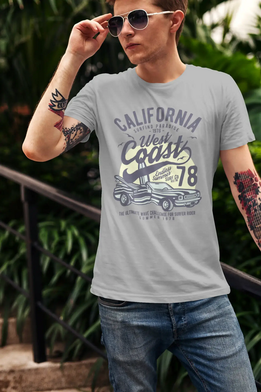 ULTRABASIC Men's T-Shirt California Surfing Paradise - West Coast Since 78 Shirt