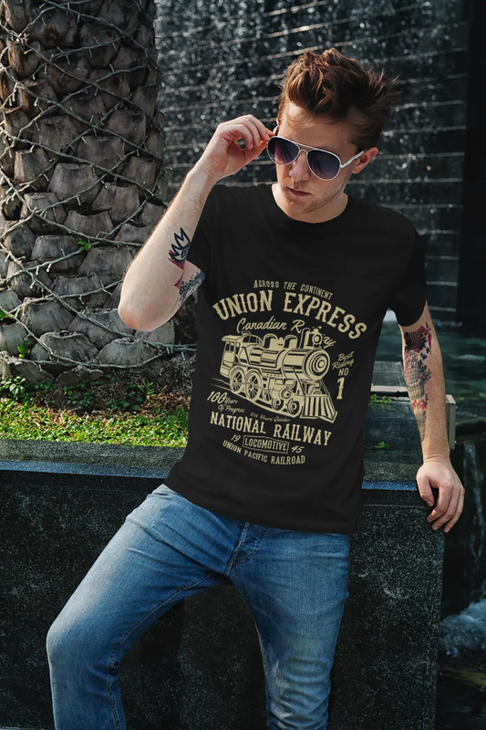 ULTRABASIC Men's Graphic T-Shirt Union Express - National Railway Locomotive 1945