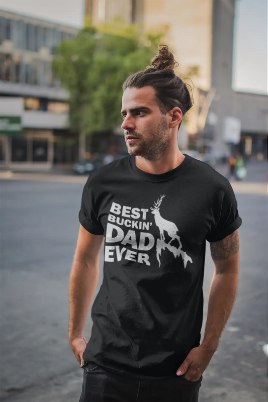 ULTRABASIC Men's Graphic T-Shirt Best Buckin' Dad Ever - Gift for Father's Day