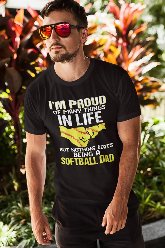 ULTRABASIC Men's Graphic T-Shirt Nothing Beats Being A Softball Dad - Funny Father's Gift