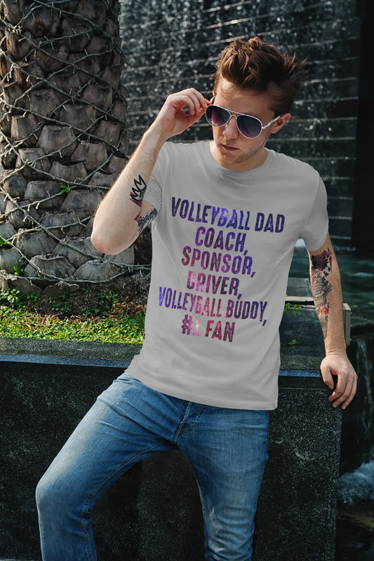 ULTRABASIC Men's Graphic T-Shirt Volleyball Dad Volleyball Daddy - Gift For Volleyball Players