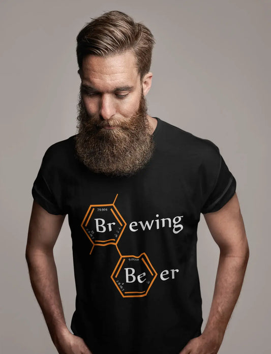 ULTRABASIC Men's T-Shirt Brewing Beer - Periodic Elements Funny Beer Lover Tee Shirt