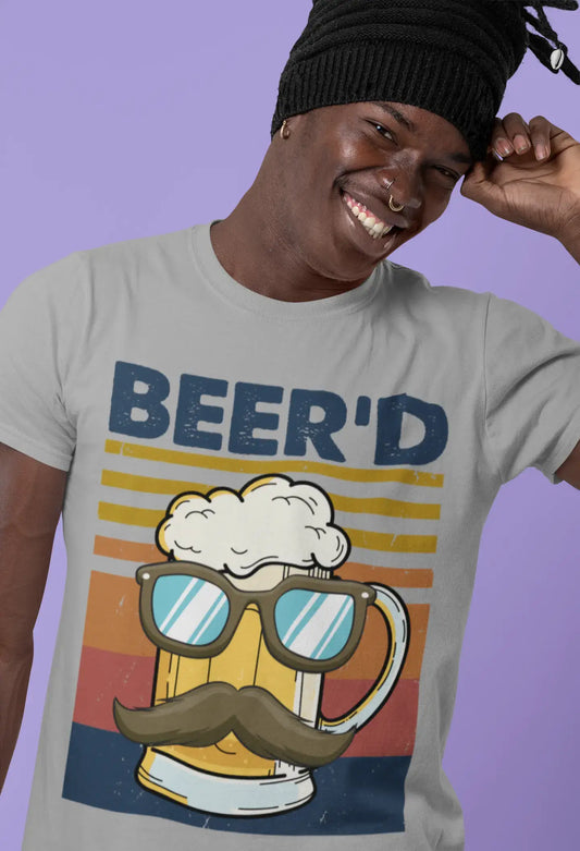 ULTRABASIC Men's Novelty T-Shirt Beer'd - Funny Beer Gentleman Tee Shirt