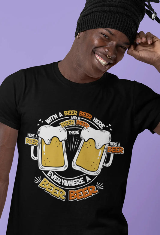 ULTRABASIC Men's Funny T-Shirt Everywhere a Beer - Song Beer Lover Tee Shirt