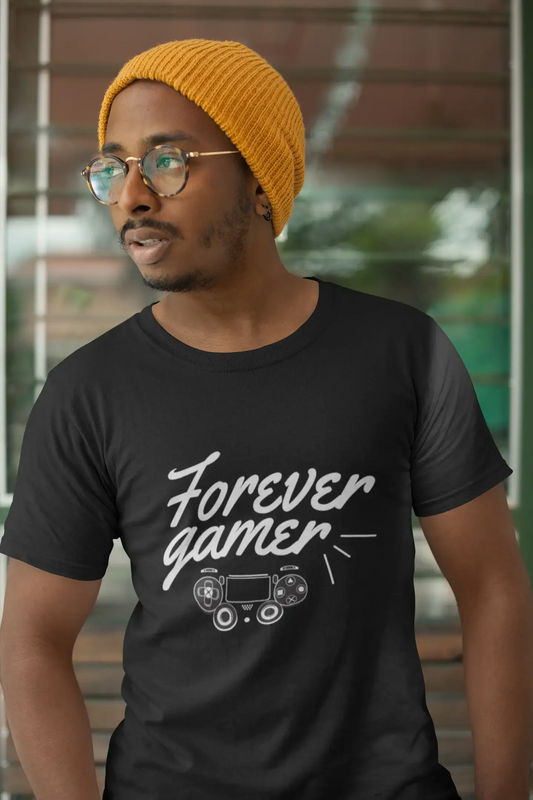 ULTRABASIC Men's Gaming T-Shirt Forever Gamer - Game Controller Gamepad Tee Shirt