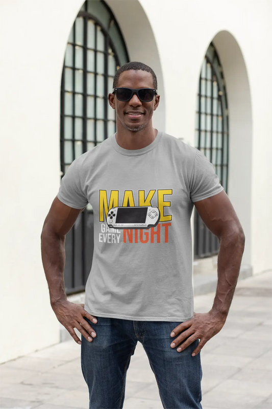 ULTRABASIC Men's Gaming T-Shirt Make Game Every Night - Gamer Tee Shirt