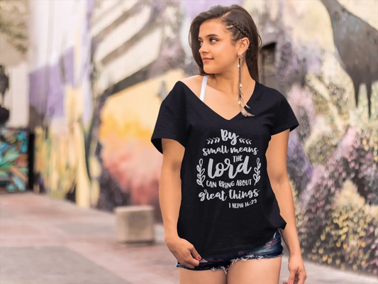 ULTRABASIC Women's T-Shirt By Small Means the Lord Can Bring About Great Things Tops