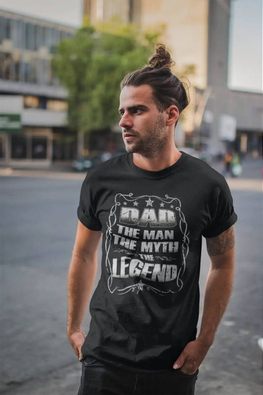 ULTRABASIC Men's T-Shirt Dad The Man The Myth The Legend - Daddy Tee Shirt