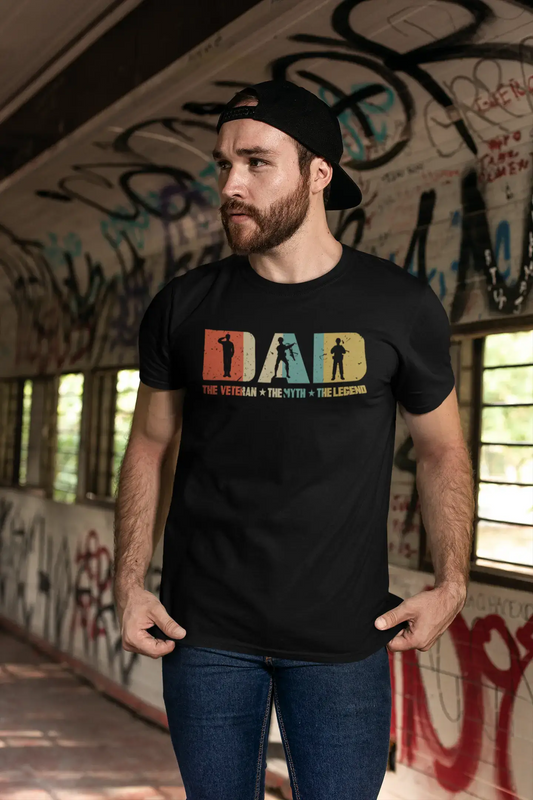 ULTRABASIC Men's T-Shirt The Veteran The Myth The Legend - Funny Daddy Tee Shirt