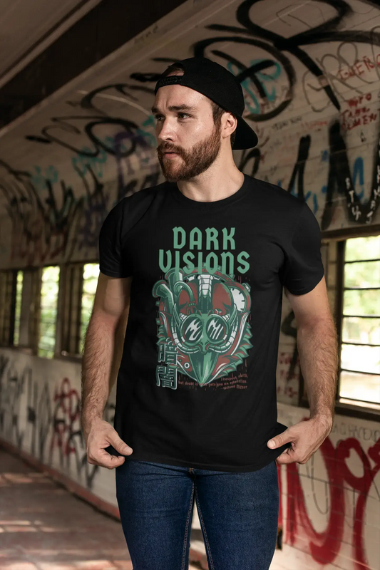 ULTRABASIC Men's Novelty T-Shirt Dark Visions - Scary Short Sleeve Tee Shirt