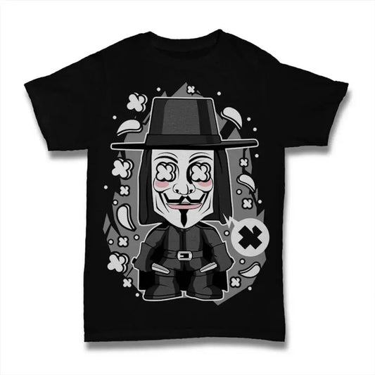 Men's Graphic T-Shirt Anonymous Shirt For Men - Horror Action Movie - Freedom Fighter Eco-Friendly Limited Edition Short Sleeve Tee-Shirt Vintage Birthday Gift Novelty