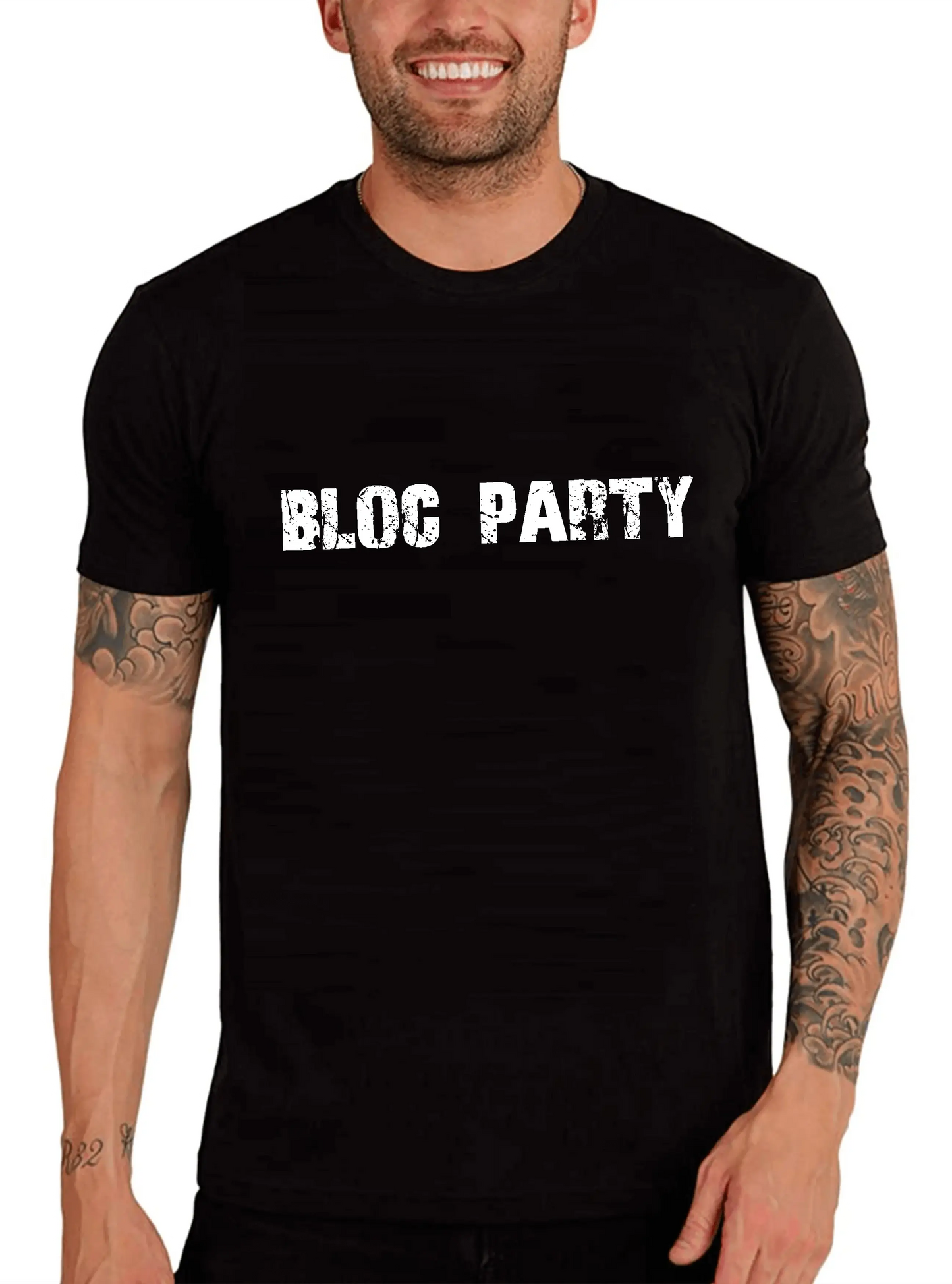 Men's Graphic T-Shirt Bloc Party Eco-Friendly Limited Edition Short Sleeve Tee-Shirt Vintage Birthday Gift Novelty