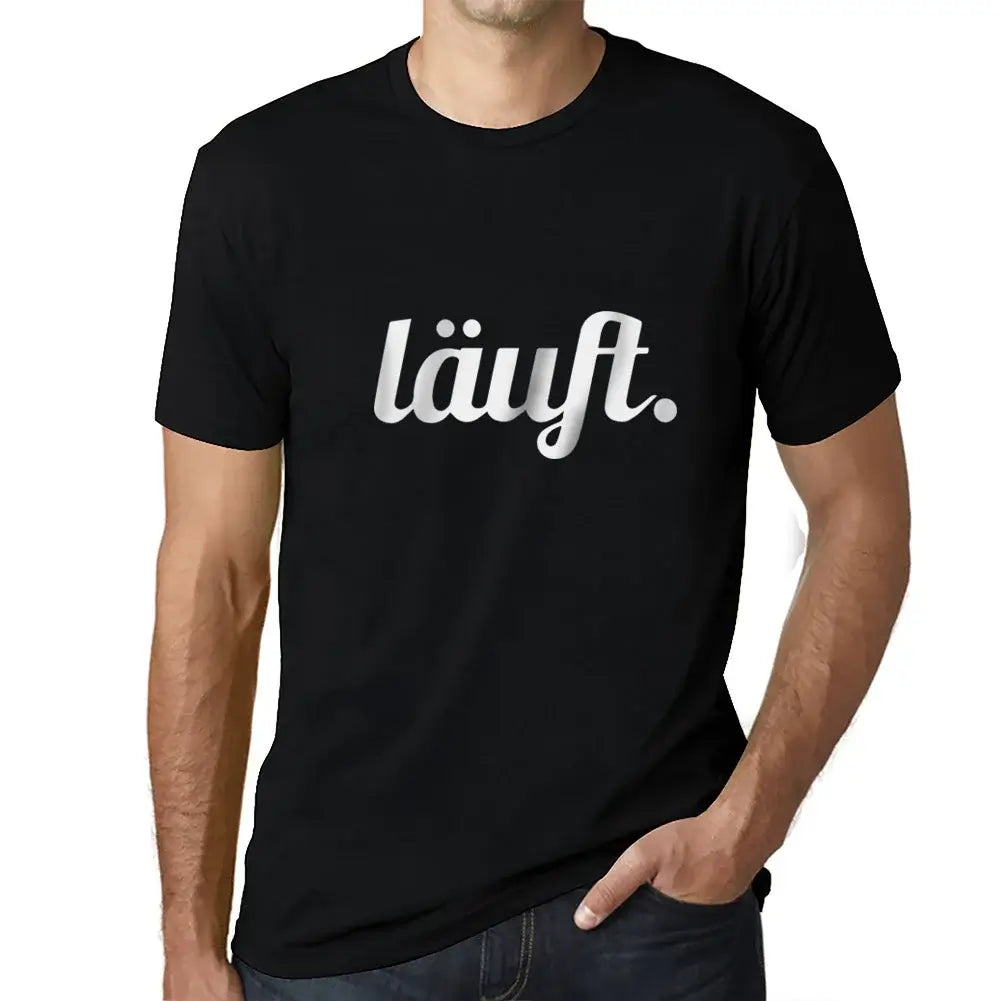 Men's Graphic T-Shirt Runs – Läuft – Eco-Friendly Limited Edition Short Sleeve Tee-Shirt Vintage Birthday Gift Novelty
