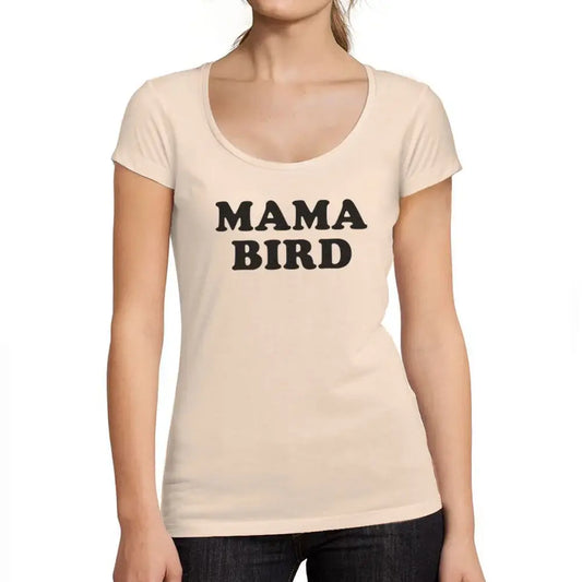 Women's Graphic T-Shirt Wo Mama Bird Eco-Friendly Limited Edition Short Sleeve Tee-Shirt Vintage Birthday Gift Ladies Novelty