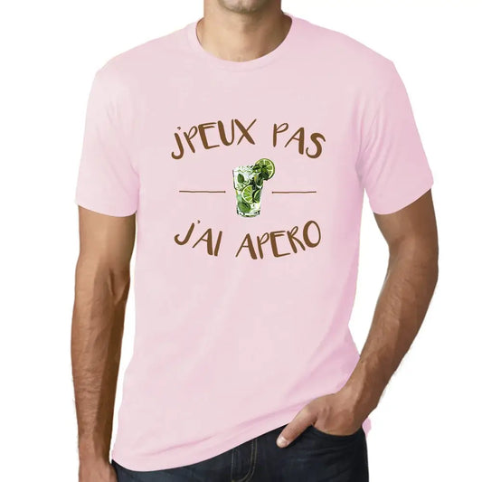 Men's Graphic T-Shirt I can't, I have an aperitif – J'peux Pas J'ai Apéro – Eco-Friendly Limited Edition Short Sleeve Tee-Shirt Vintage Birthday Gift Novelty